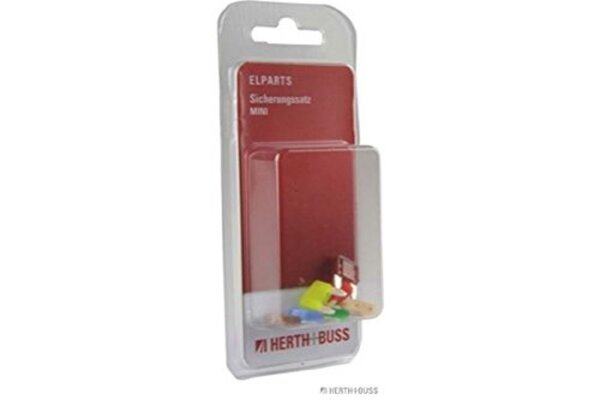 HERTH+BUSS Flachstecksicherungssatz &quot;Mini&quot;, 7-teilig, Spannung b