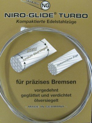 bremsinnenzug-edelstahl mit quernippel 3000mm, ø 1,5mm, einzelverpackt