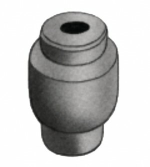 Anschlaghülse mit Aufbauchung Ø 5,5 Aluminium 100er Pack