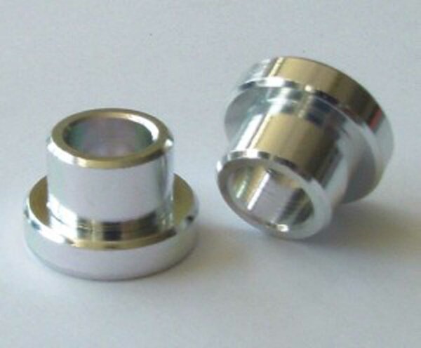 ks paar alu buchse auge d&auml;mpfer 12mm bohrung 8mm f&uuml;r 50,0mm aufbaust&auml;rke