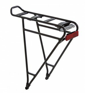 Gepäckträger Hebie Tour M schwarz, 26-28", Alu, mit Rückl. 01303IL