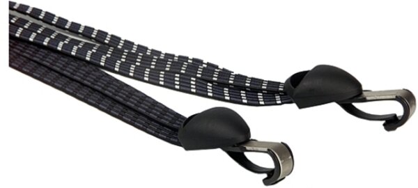WIDEK Spanngurt "Niro" 3-fach, 63 cm lang, mit Nir schwarz / weiß