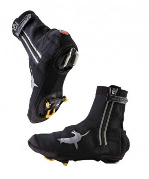 Überschuhe SealSkinz Neopren Halo waterp schwarz mit Blinklicht Gr.M (39-42)
