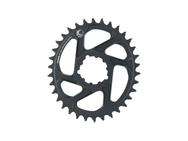 SRAM Kettenblatt "X-Sync 2 Oval" Aluminium, schwar 6 mm Offset, 3