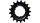Antriebsritzel E-Bike KMC für Shimano 1/2" x 3/32", 19 Zähne,  schwarz