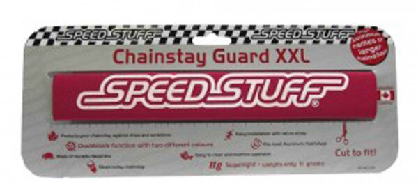 Kettenstrebenschutz Speed Stuff XXL rot/Rückseite schwarz XXL
