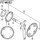SHIMANO Kettenblatt "FC-M532" 4-Arm, für 3x9-fach, 36 Zähne, silb