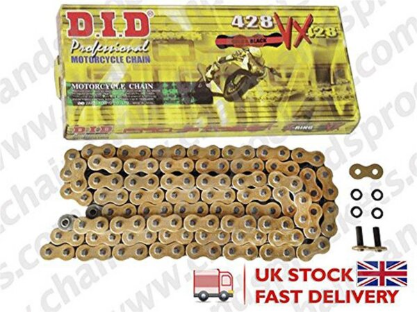 DID Kette "428VX G&B" 1/2 x 5/16, Pro-Street X 126 Glieder, H