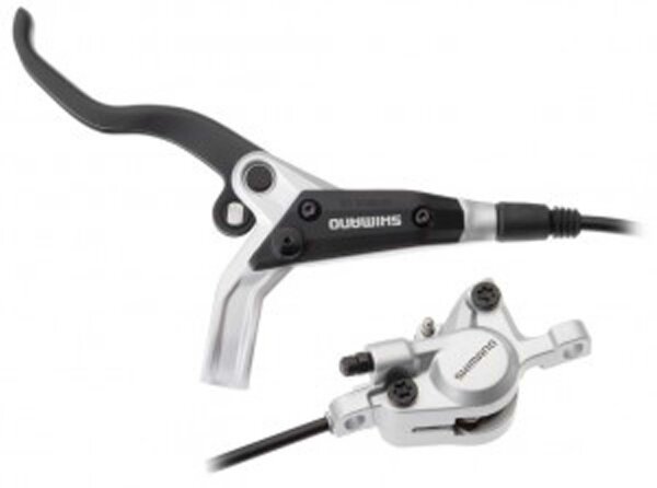Scheibenbremse Shimano M 446 hydraulisch VR, silber, links, mit BL-M445, 1000mm