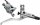 Scheibenbremse Shimano T 675 hydraulisch HR, silber, rechts, 1700mm, ohne Scheibe