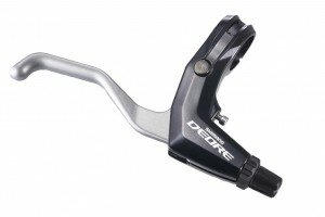 Bremshebel Shimano Deore BL-M 590L silber/schwarz,1,5 Finger,links,V-Brake