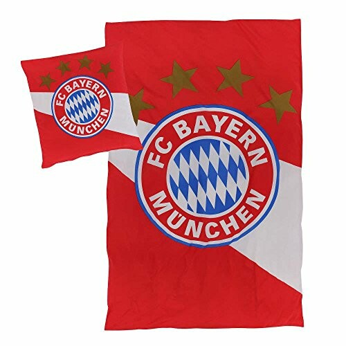 FC Bayern München Bettwäsche rot/weiß 135x200