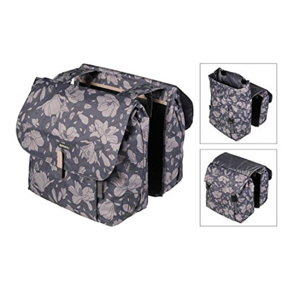 doppelpacktasche basil magnolia blackberry  m. faltverschluss  35 l.