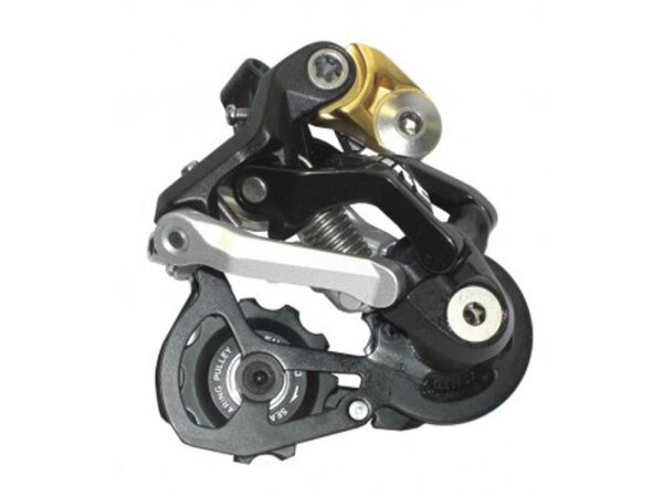 Schaltwerk Shimano Saint Shadow RD-M 810 9-fach, silber, kurzer Käfig