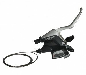 S+B-Hebel Shimano Deore ST-M590 3-Finger 9-fach, rechts, 2050mm, silber/schwarz