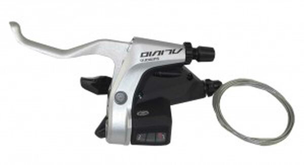 S+B-Hebel Shimano Alivio ST-M430 4Finger 3-fach, links, 1800mm, Rapidfire, silber