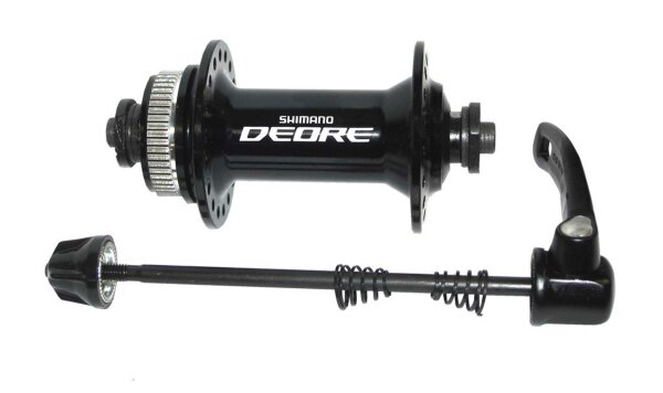 VR-Nabe Shimano Deore HB-M 595 100mm, 32 Loch, schwarz, Centerlock,SNSP