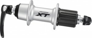 HR-Nabe Shimano Deore XT FHT780 135mm, 36 Loch, 8/9/10-fach, silber,SNSP
