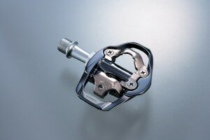 SPD Renn-Pedal Shimano Ultrega PD-A 600 einseitig, silber, mit Cleats