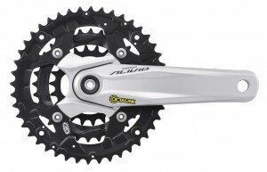 KRG Shimano Alivio 22/32/44 Zähne 170mm FC-M430 silber,mit KSS,Octalink,9-fach