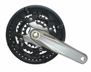 KRG Shimano Alivio 22/32/44 Zähne 170mm FC-M430 silber, mit KSS, 4-Kant