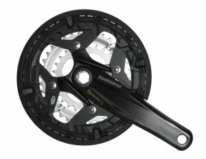 KRG Shimano Alivio 26/36/48 Zähne 175mm FC-M431 schwarz,mit KSS,Octalink,9-fach