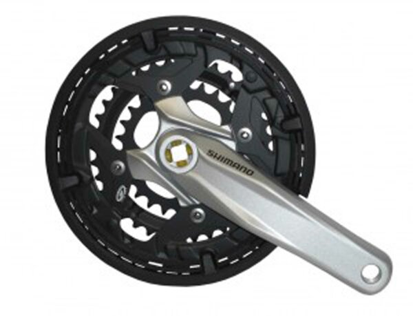 KRG Shimano Alivio 26/36/48 Zähne 170mm FC-M431 silber, mit KSS, 4-Kant, 9-fach