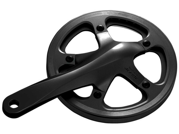 KRG Shimano Alfine 39 Zähne 170mm FC-S500 schwarz mit KSS 2-Piece-Kurbel