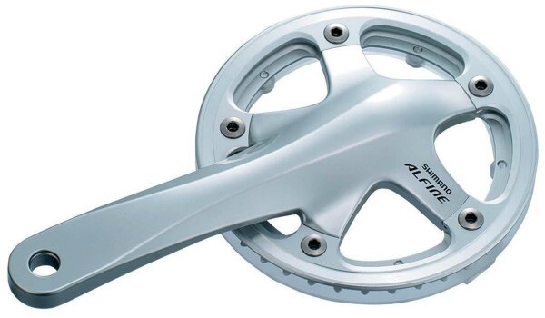 KRG Shimano Alfine 45 Zähne 170mm FC-S500 silber mit KSS 2-Piece-Kurbel