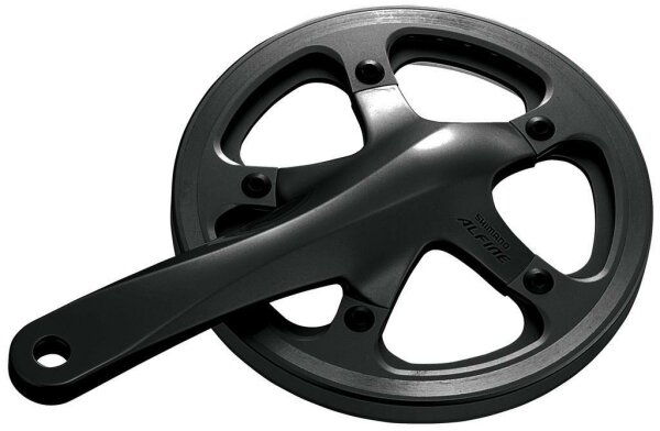 KRG Shimano Alfine 45 Zähne 170mm FC-S500 schwarz mit KSS 2-Piece-Kurbel