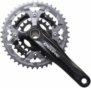 KRG Shimano Deore 22/32/44 Zähne 175mm FC-M 590 schwarz,o. KSS,m. intg. Innenl.
