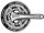 KRG Shimano Deore LX 24/32/44 Z. 175mm FC-T 671 silber, Hollowtech-II, m. Achse