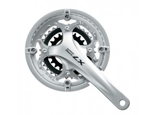 KRG Shimano Deore LX 26/36/48 Z. 170mm FC-T 661 silber, Hollowtech-II, m. Achse