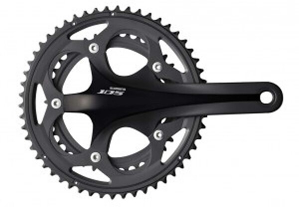 KRG Shimano 105 39/53 Zähne 172,5mm FC-5700 schwarz,Hollowt. II, m.Festachse