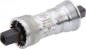 Kompaktinnenlager Shimano 68/127mm BBUN55 BSA 4-Kant