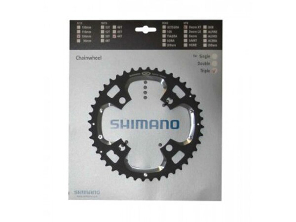 kettenblatt shimano 44 z. lk 4x104mm schwarz, für fcm770