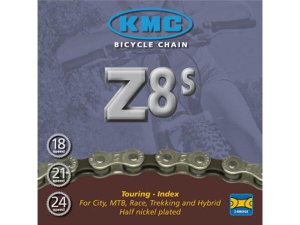 Schaltungskette KMC Z-8S  1/2" x 3/32", 116 Glieder, 7,1mm, 8-fach