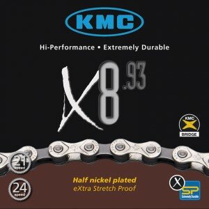 Schaltungskette KMC X-8-93 1/2" x 3/32", 116 Glieder, 7,3mm, 8-fach