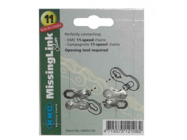 Missinglink KMC 1/2x11/128" CL-550 für Ketten 5,5mm, 11-fach, silber