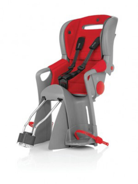 Kindersitz Jockey Comfort Lisa grau atmungsaktiver Wendebezug rot o. grau