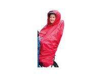 regenponcho hamax für das kind im sitz rot