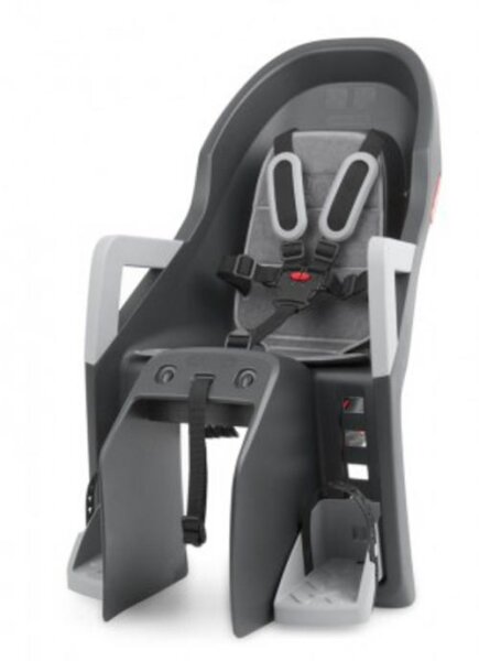 kindersitz polisport guppy maxi cfs dunkelgrau/silber,befestig. gepäckträger