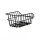 hinterradkorb basil cento aluminium 40x24x21cm, schwarz, weitmaschig