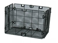Einkaufskorb 32x18x23cm,schwarz, engmaschig, klappbar
