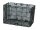 Einkaufskorb 32x18x23cm,schwarz, engmaschig, klappbar