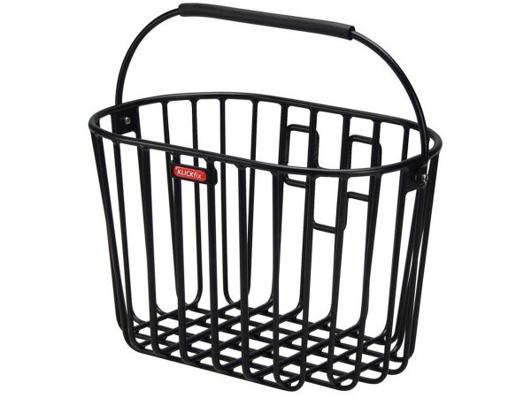 vorderradkorb klickfix alumino schwarz 40x25x26cm, 16ltr