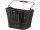 vorderradkorb klickfix structura schwarz 35x26x25cm,geflochten,o. adapter,16 ltr
