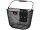 vorderradkorb klickfix uni plus schwarz 35x26x27cm, engmaschig, höhenverstellbar