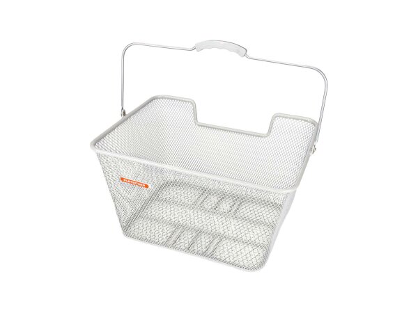 Hinterradkorb Pletscher f System-Gepäckt 40x31x22cm, silber, engmaschig