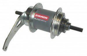 Rücktrittbremsnabe Sram 2-Gang Automatix 2-Gg Auto. 36 Loch GW130mm ohne Schalter